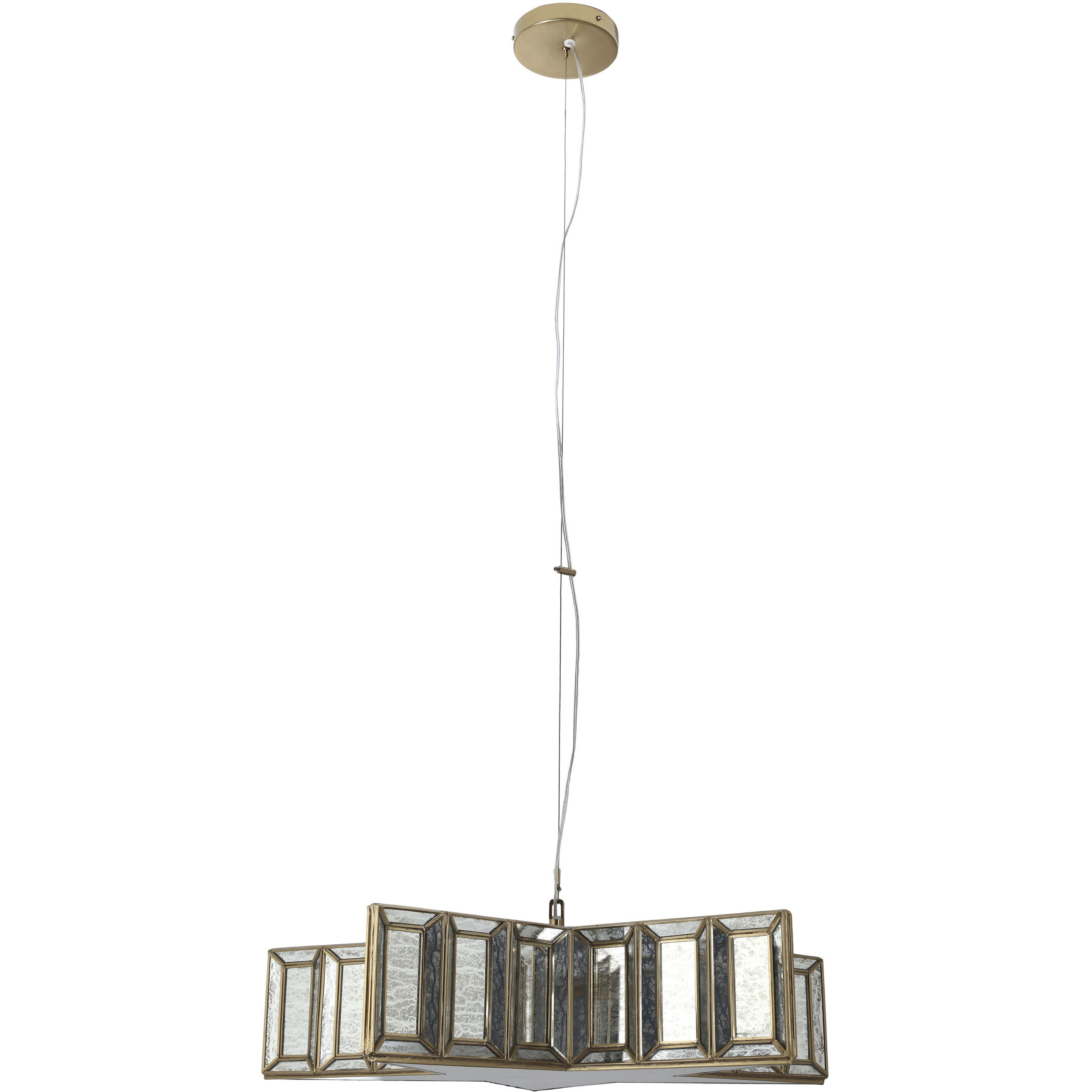 Lone Star 5 Light 26.8 inch Brass Antique Pendant Ceiling Light, Star
